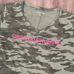Calvin Klein Womens Jeans Green Camouflage Tee - 1X Photo 1