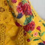 Farm Rio Flower Dream One-Shoulder Embroidered Blouse Yellow Multi Photo 5