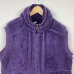 Artisans Vest XXL‎ Purple Plush Fleece Sleeveless High Neck Drawstring Photo 1