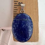 925 Sterling Silver Blue Lapis Lazuli Necklace Handmade Gemstone womens Jewelry Photo 9
