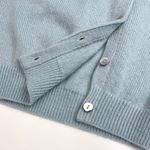 Doen Petra Alpaca Merino Wool Crewneck Button Knit Cardigan Sweater S Blue Photo 10