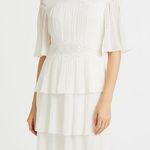 The Clothing Company Cream A-Line Flutter Sleeve Dress Photo 0