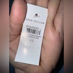 Ann Taylor NWT Ann‎ Taylor Blue Ribbed Turtleneck Sweater XS Photo 3