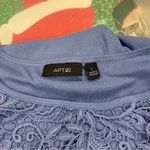 Apt. 9 Cute periwinkle lilac lace front lined cotton blend sleeveless top  Photo 6