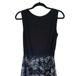 Eshakti 1970s Embroidered Waist Tie Sleeved Dress Size 10 Black Gold Event Cocktail Photo 4