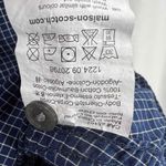 Scotch & Soda Maison Scotch Blue Long Sleeve Checked Pattern Dress Shirt Women Size 4 Photo 5