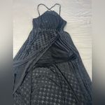 ASTR  the label -  Black Spaghetti Strap Tied Back Maxi Dress‎ Size Medium Photo 6
