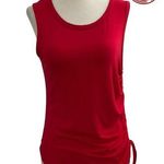 Olivia Rae Women Size Large Red Tank Top Shirt NWT Ruched Side (8-862) Photo 0