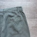 American Eagle  Cargo Wide Legs Mid Rise Pants Size 6 Olive Green Photo 5