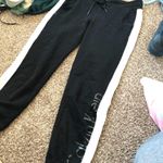 Calvin Klein Black Joggers With White Stripe Photo 0