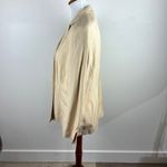 Vintage Escada Silk Linen Blazer Y2K Neutral Designer Cream Butter Yellow Blazer Size M Photo 10