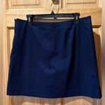 Crown & Ivy  Navy Blue Skort with White scalloped Trim women’s size 12 Photo 1