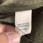 J.Jill ‎ green army utility button down jacket. Cotton stretch women’s size 12 Photo 8