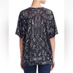 IRO Jeans Nkome Printed Paisley Tissue Linen Short Sleeve Crewneck T-Shirt XS Photo 2
