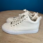 J Slides Lessa Cut Sneaker Embossed Leather Cream Women’s Size 8 Photo 3