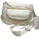 ASPEN cozy crossbody quilted faux soft sherpa trim Photo 0