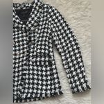 Rachel Zoe Black and White Women’s Houndstooth Blazer Size S Photo 4
