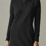 American Giant Women's Moto Dress Size S Made In USA Black Photo 0