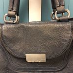 Francesco Biasia Blue Leather Hobo 2 Way Convertible Shoulder Messenger‎ Bag Photo 2