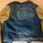 Wallflower Denim Jacket with Cozy Tan Sleeves Blue Photo 5