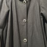 Womens Vtg Stephanie Mathews Wool Coat Velvet Trim /Big Buttons Coat Size 2x Black Photo 1