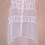 Rue 21 Sleeveless Sheer Button Down Top Photo 0