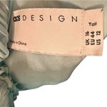 ASOS  DESIGN Tall Corset Detail Pleated Tiered Maxi Dress In Dusty Blue Size 12 Photo 10