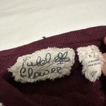 Anthropologie Field Flower Pearled Bow Burgundy Beaded Embellished Sweater Sz S Photo 8