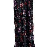 secret treasures Vintage Floral Silky Satin Maxi Slip Dress Nightgown Sexy Side Cut Outs Size 1X Photo 0