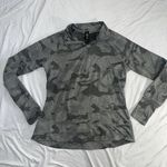 Mondetta L Large Camo Jacquard Half Zip Light Gray Camo Photo 5
