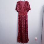 Baltic Born Veronica Rust Floral Velvet Maxi Dress Photo 2