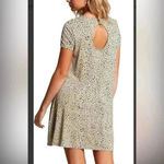 Volcom Women's High Wired Trapeze Style Animal Print Knit Dress size Large NWT Photo 2