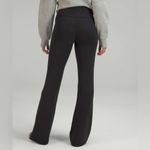 Lululemon Brushed Softstreme Ribbed Zip Flared Pant 32.5" Black. Size 2 Photo 1