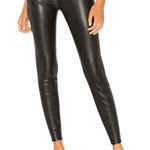 Free People  Womens Size 29 Vegan Leather High‎ Rise Long & Lean Pant in Black Photo 0