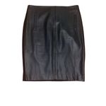 Chico's Chico’s Elegant Black Faux Leather Pencil Skirt Size 0 Photo 2
