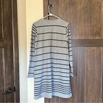 J.Jill Women’s A Line Sweatshirt Dress Striped Knee Length Size Small Photo 2