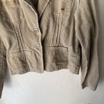Unionbay Y2k Jacket Medium Tan Corduroy Frayed Edge Stretch Casual Academia Photo 2