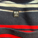 Uniqlo  Womans Dress Size M Striped Dress‎ Boatneck Red White Blue Casual Photo 7