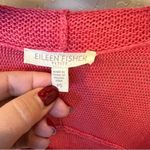 Eileen Fisher  100% Hemp coral pink coordinate knit Set,top and open cardigan Photo 4