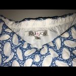 Joy Joy  Blue and White Strapless Dress Size Med Photo 2