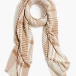 J.Crew NWT Marled Reversible Scarf Tan Cream Photo 0