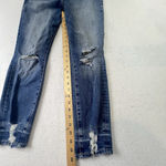 Good American  Good Waist Skinny Jeans High Rise Mid Wash Distressed Women 14/32 Photo 9