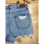 Hidden Jeans Hidden Women's High-Waisted Denim Destroyed Shorts Frayed Hem Size Large New wit Photo 2