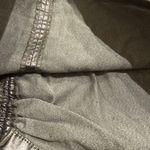 ZARA NWT ZW collection SILVER Metallic Ruched Drawstring Leather Mini Skirt M Photo 11