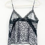 Victoria's Secret VS VTG Y2K Coquette Satin Lace Leopard Animal Print Cami Top L Photo 5