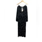 Kittenish New with tag  Elegant Black Dress with White Floral Pattern Photo 4