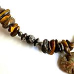 kokopelli unakite and tigers eye choker necklace Photo 4