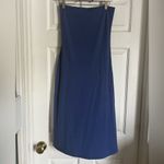 Susana Monaco  Strapless Midi Tube Dress in Blue Medium Revolve Photo 1