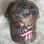 American flag and eagle camouflage baseball hat cap Photo 0