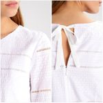 J.Crew  Anelloni White Sheath Dress Bell Sleeves Crew Neck Size 6 Photo 2